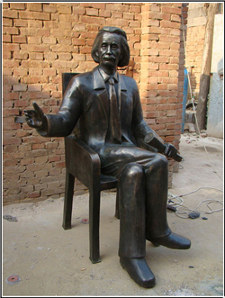 園林現(xiàn)代人物銅雕塑 園林現(xiàn)代人物銅雕塑