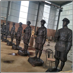 抗戰(zhàn)時期人物銅雕塑 抗戰(zhàn)時期人物銅雕塑