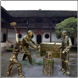 打鐵人物銅雕塑 打鐵人物銅雕塑