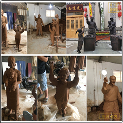 步行街賣酒人物雕塑鑄造 步行街賣酒人物雕塑鑄造