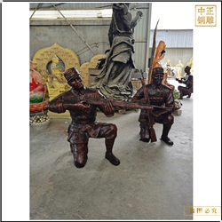 抗戰(zhàn)時(shí)期人物銅雕塑 抗戰(zhàn)時(shí)期人物銅雕塑