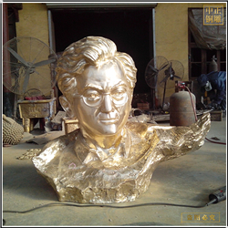 施光南半身像銅雕塑鑄造廠家 施光南半身像銅雕塑鑄造廠家