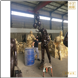 美女購物人物銅雕塑銷售 美女購物人物銅雕塑銷售