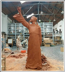 李白泥塑 李白泥塑