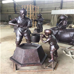 祖孫三人銅雕 祖孫三人銅雕