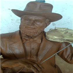 拉小提琴銅雕 拉小提琴銅雕